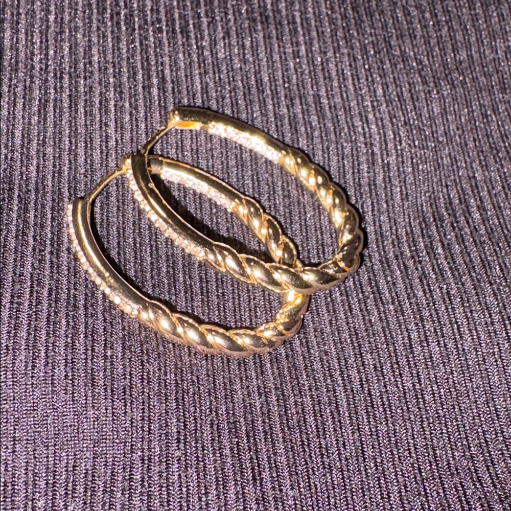 Elegant Gold Hoop Earrings